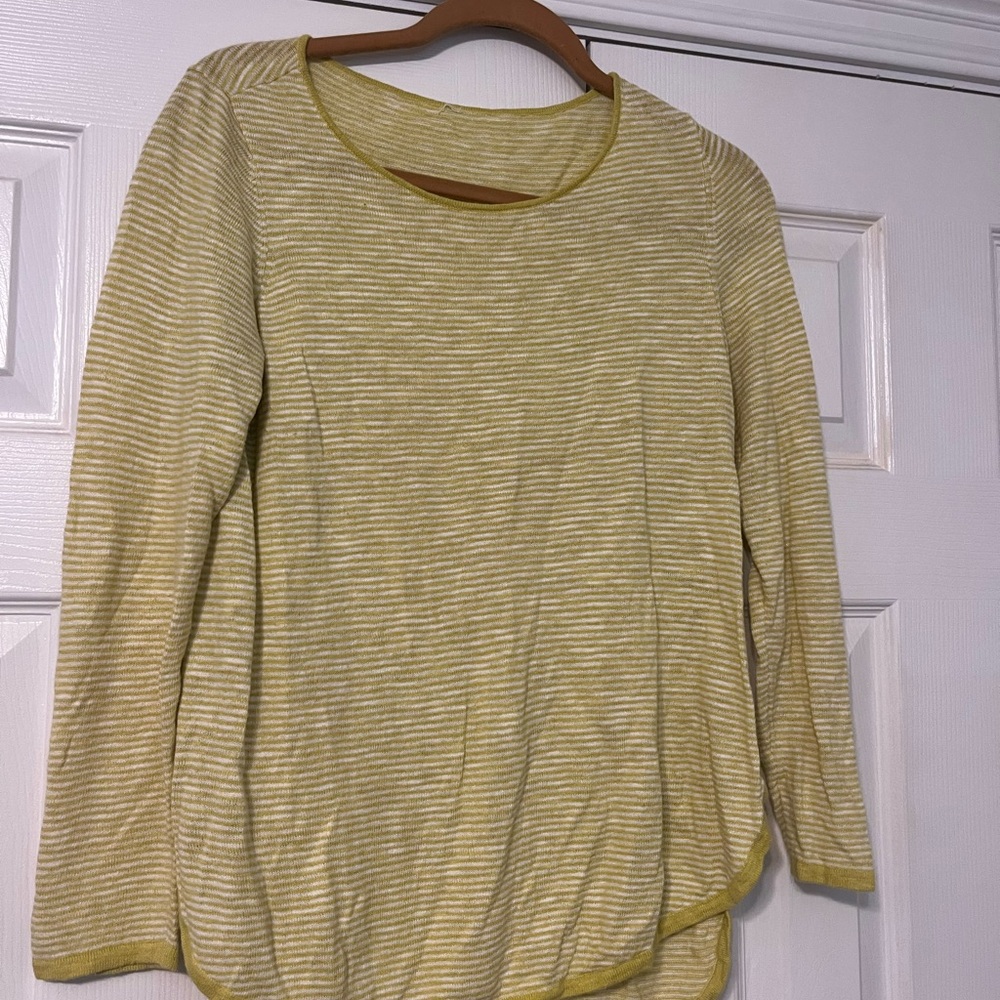 Striped Yellow Long Sleeve Top